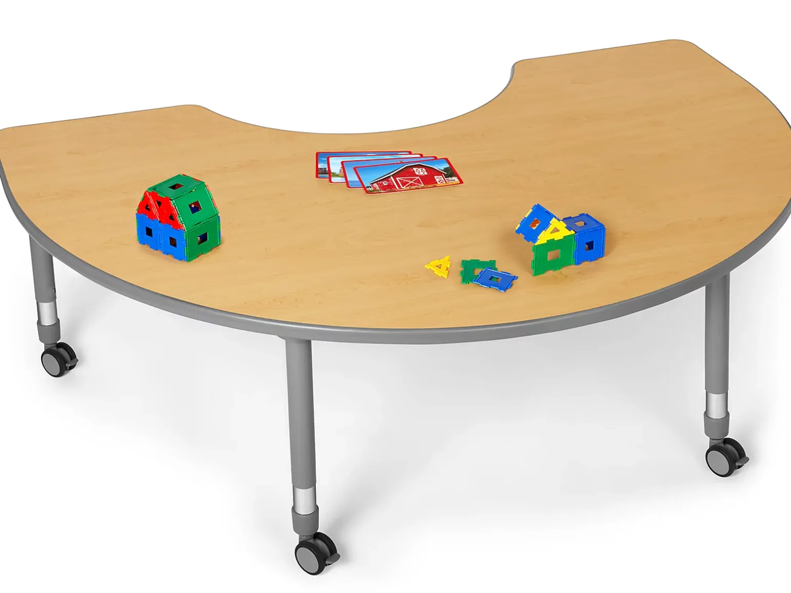 Flex-Space Mobile Group Table - Maple