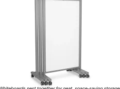 Flex-Space Mobile Magnetic Double-Sided Whiteboard