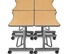 Flex-Space Mobile Standing Desk - Maple