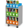 Flex-Space Mobile Storage Bin Center for 12 Students - Gray