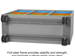 Flex-Space Mobile 27-Tray Storage Center - Gray