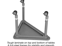 Flex-Space Mobile Triangular Student Desk - Maple