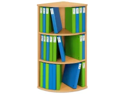 Flex-Space 3-Shelf Binder Storage Center - Maple