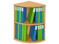 Flex-Space 2-Shelf Binder Storage Center - Maple