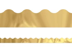 Gold Metallic Scalloped Border