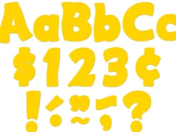 Gold 4" Punch-Out Letters