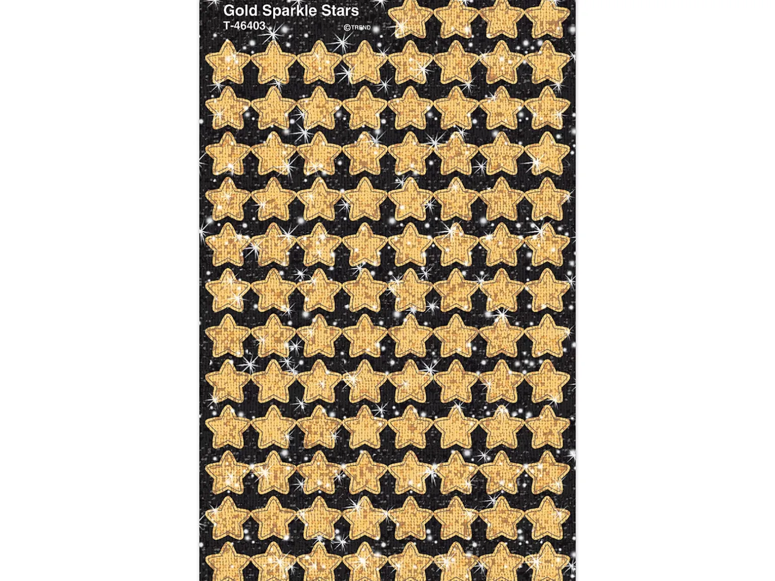 Gold Sparkling Star Mini Stickers