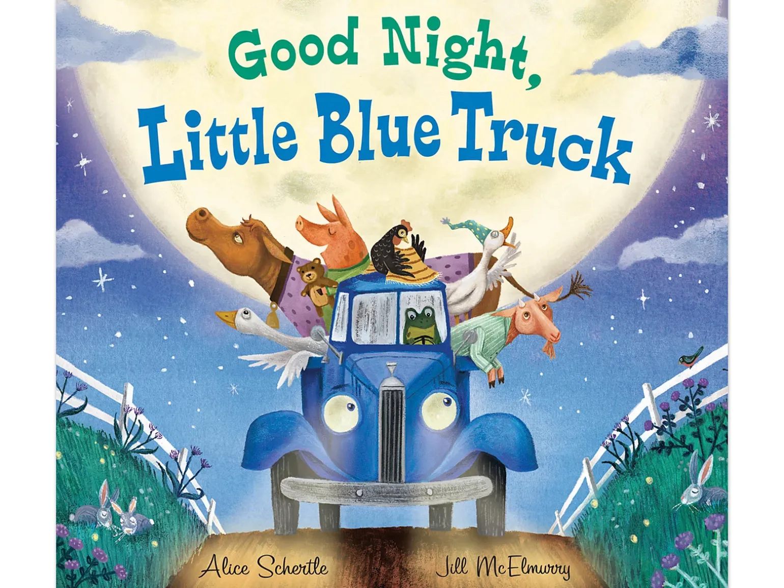 Good Night, Little Blue Truck Hardcover Book