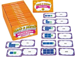 Grab & Match Leveled Place Value Quickies - Gr. 2-3