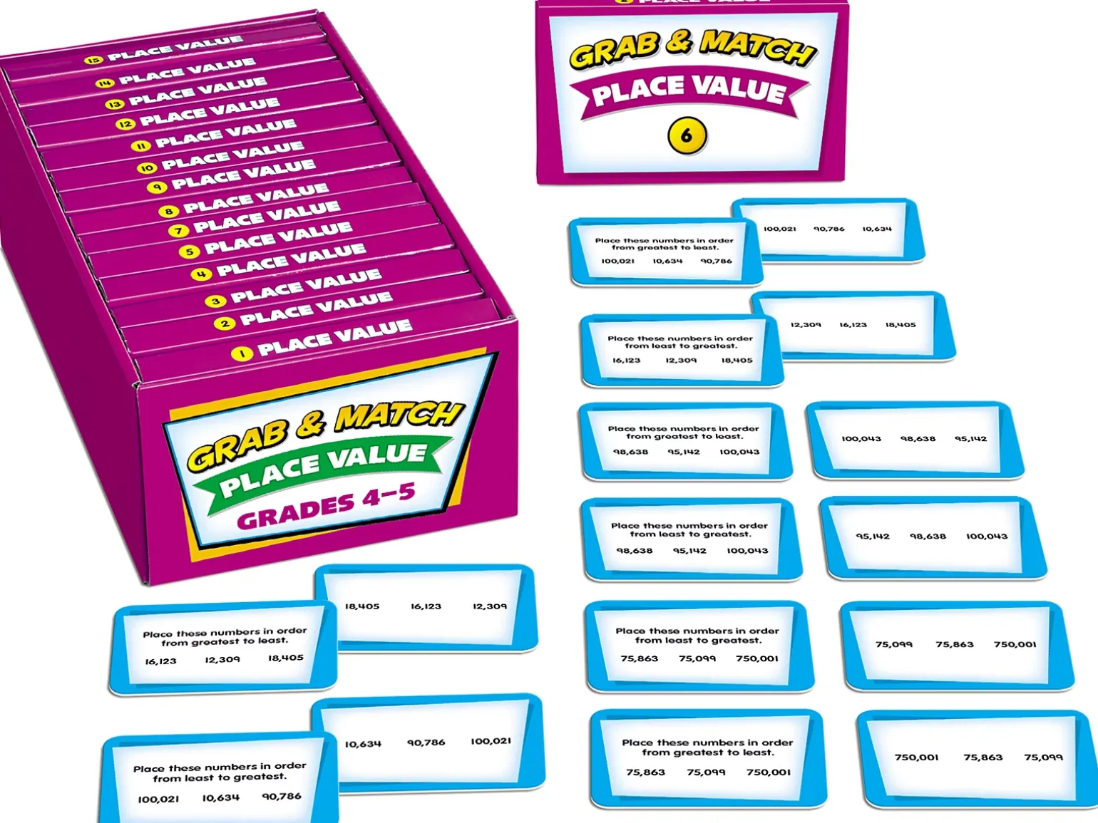 Grab & Match Leveled Place Value Quickies - Gr. 4-5