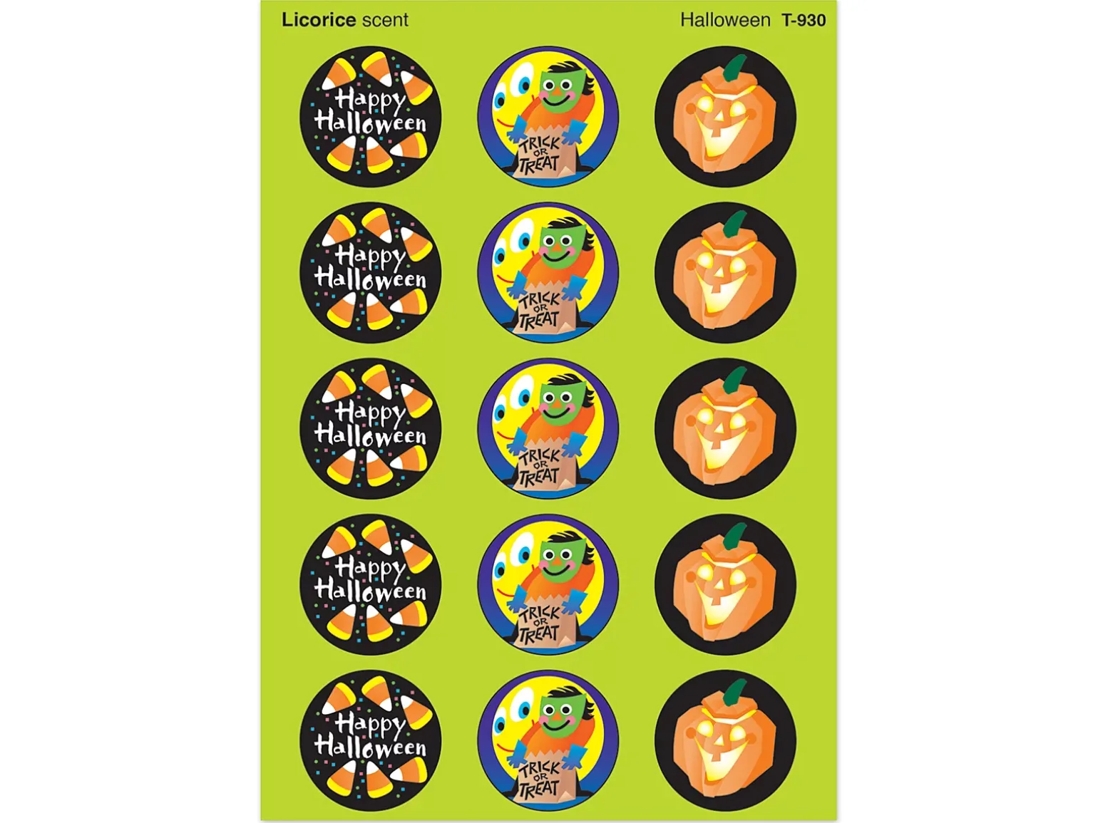 Halloween Licorice-Scented Stickers