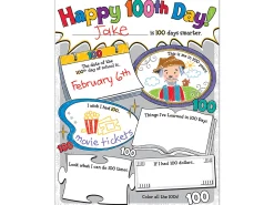 Happy 100th Day! All About Me Posters - Set of 32