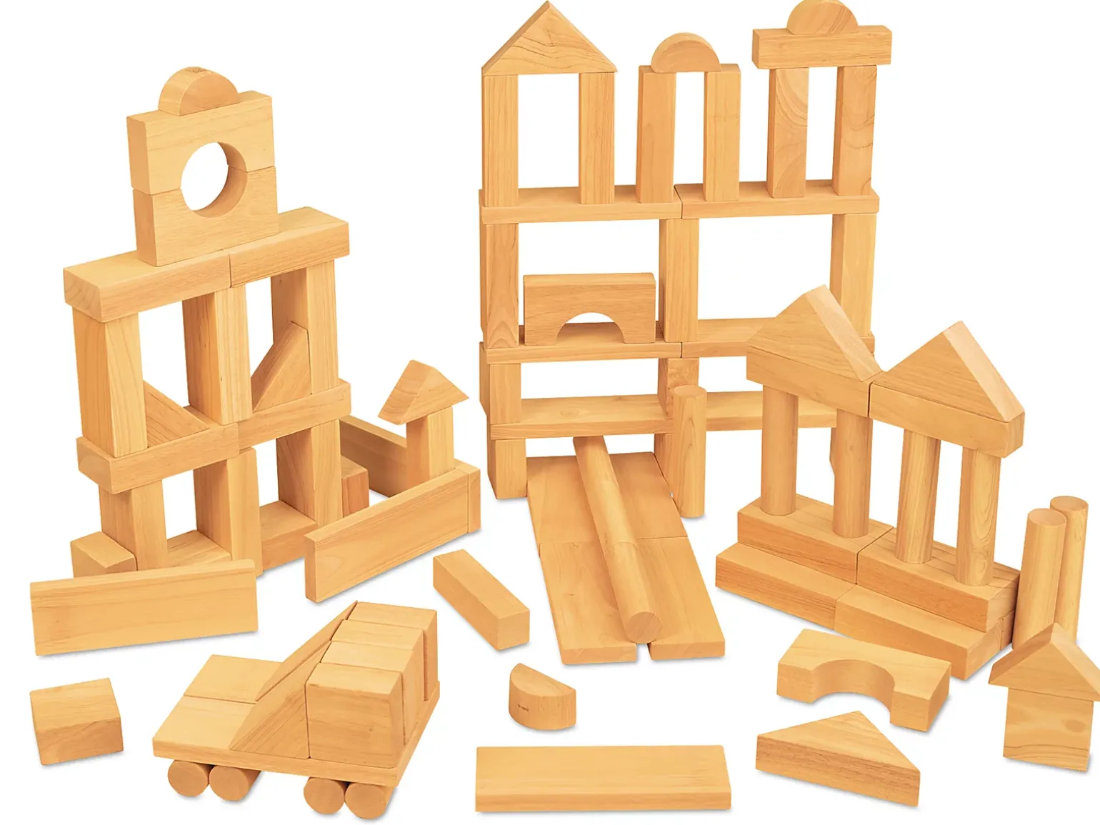 Hardwood Blocks - 100-Piece Set