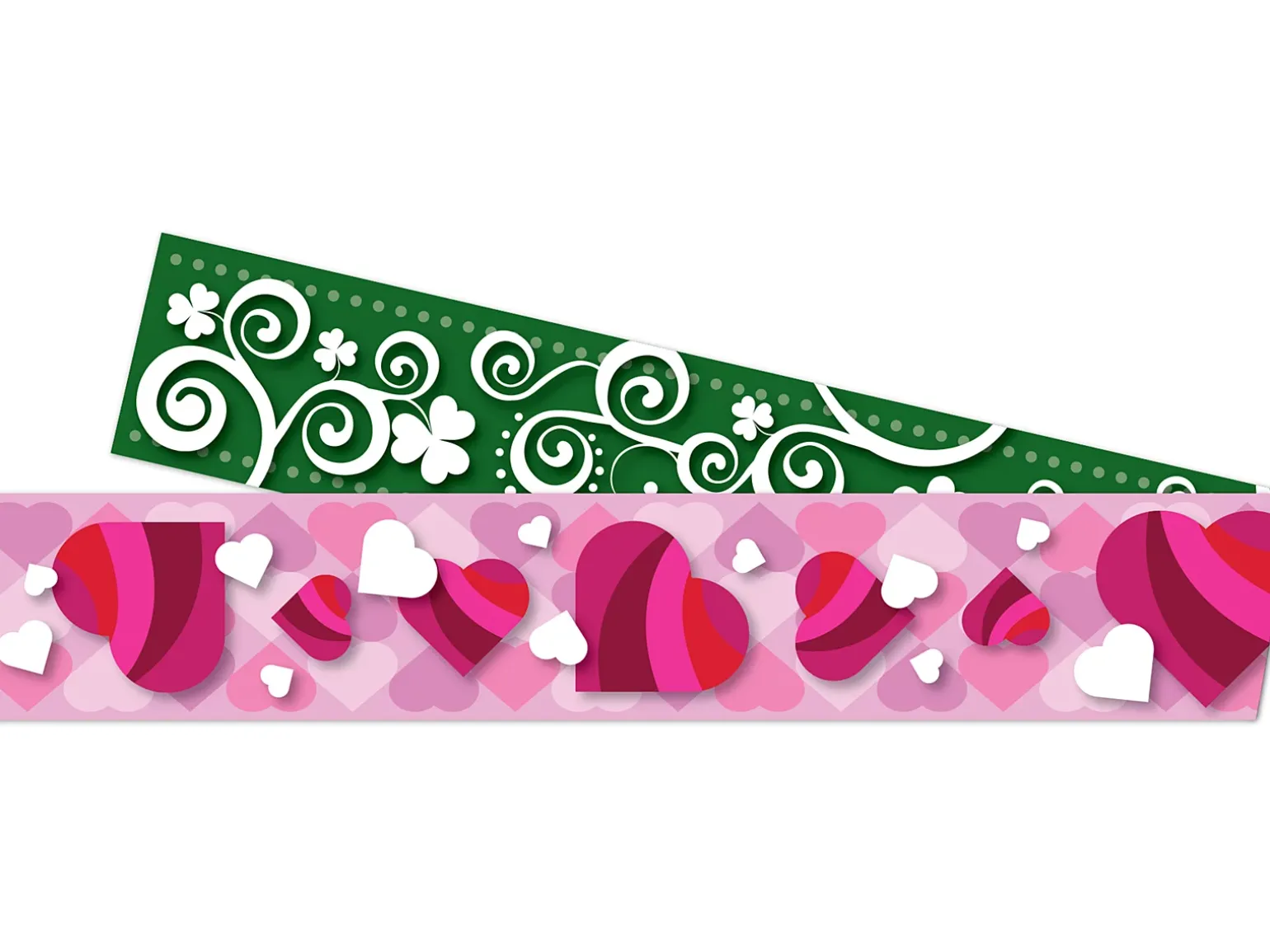 Hearts & Clovers Double-Sided Holiday Border