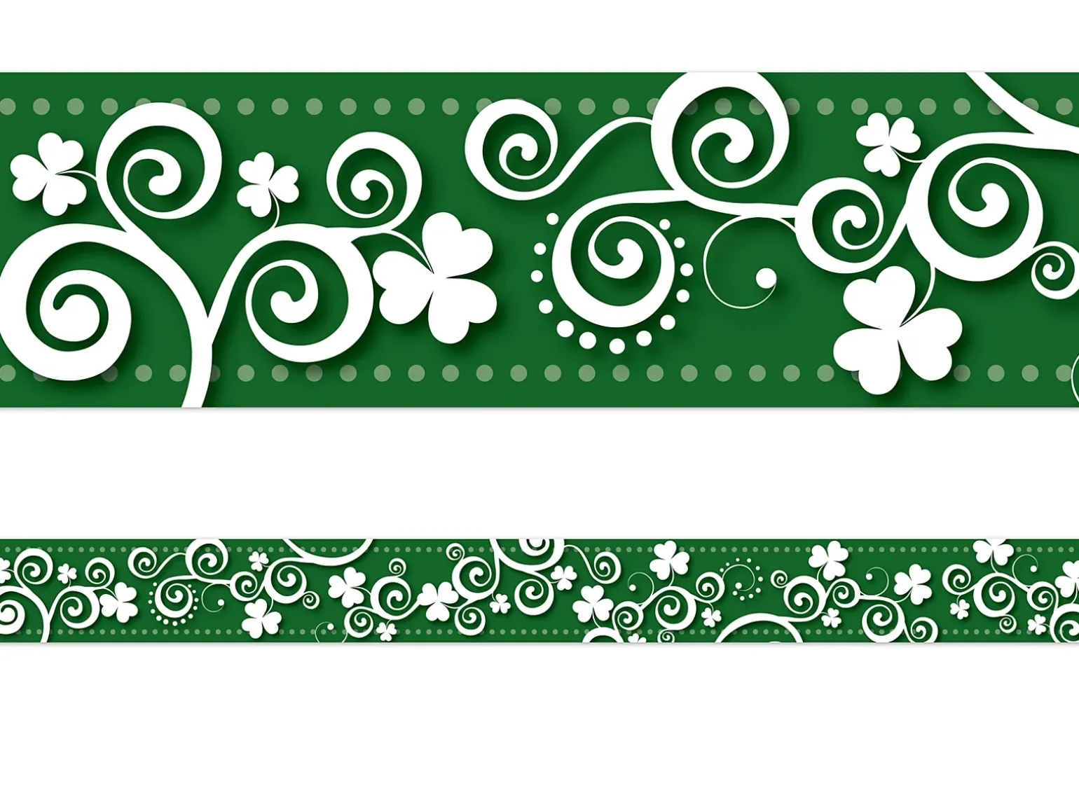 Hearts & Clovers Double-Sided Holiday Border