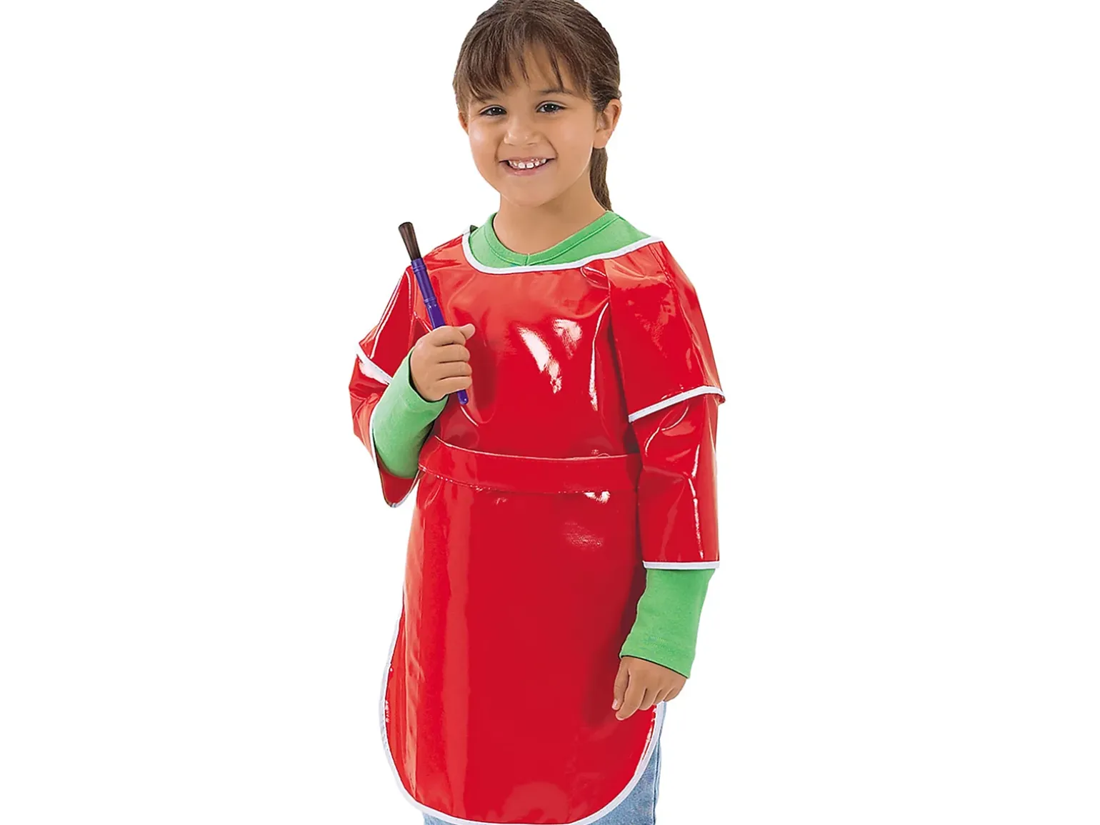 Heavy-Duty Mid-Sleeved Adjustable Vinyl Paint Apron