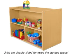 Heavy-Duty Preschool Double-Sided Storage Unit