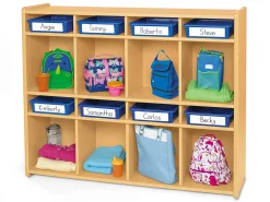 Heavy-Duty Toddler Cubbies & Communication Center