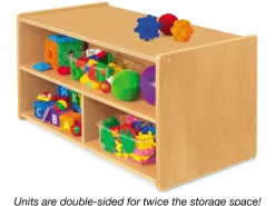 Heavy-Duty Toddler Double-Sided Storage Unit