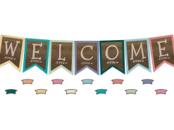 Home Sweet Classroom Welcome Pennant Bulletin Board Set