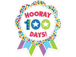 Hooray 100 Days! Ribbon Badges