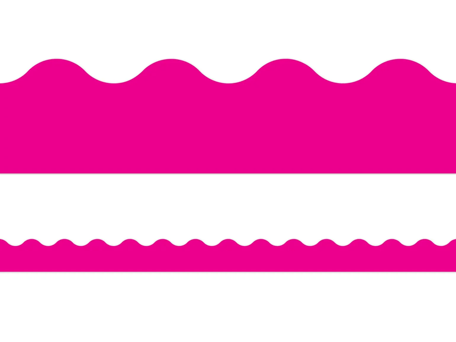 Hot Pink Scalloped Border