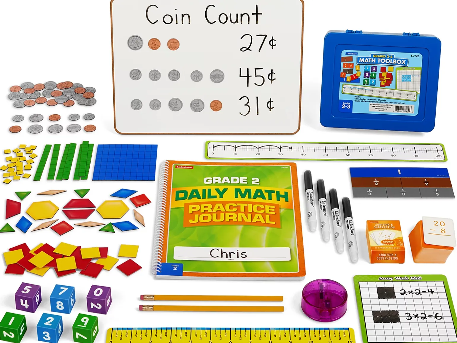 Individual Hands-On Math Kit – Gr. 2