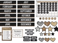 Industrial Chic Calendar Bulletin Board Set