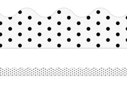 Industrial Chic Polka Dot Scalloped Border