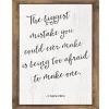 Industrial Chic the Biggest Mistake You Could Ever Make… Poster