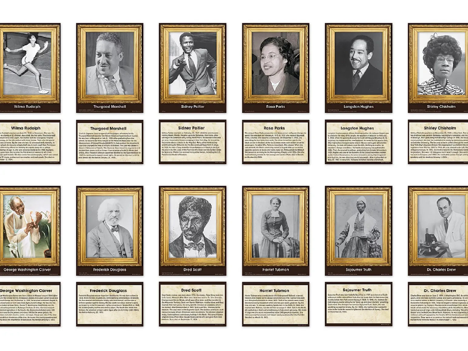 Influential African Americans Card Accents