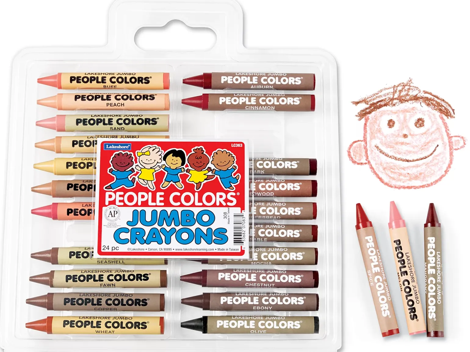 Jumbo People Colors® Crayon Pack