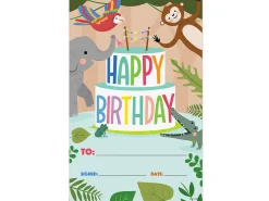 Jungle Friends Birthday Certificates