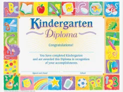 Kindergarten Diploma Certificates