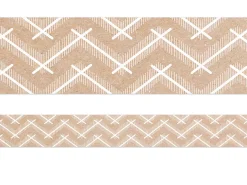 Krafty Pop! Natural Chevron Border