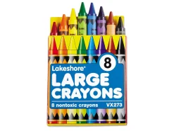 Lakeshore 8-Color Large Crayons - Student Pack