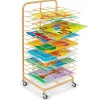 Lakeshore Double-Space Mobile Drying Rack - Natural Color