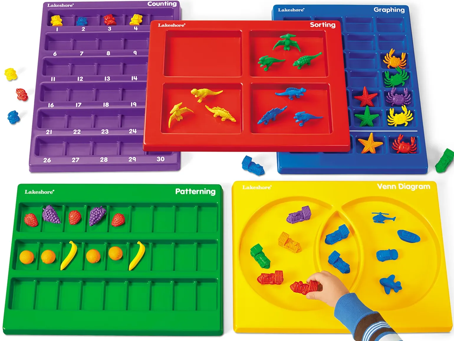 Lakeshore Hands-On Math Trays - Complete Set