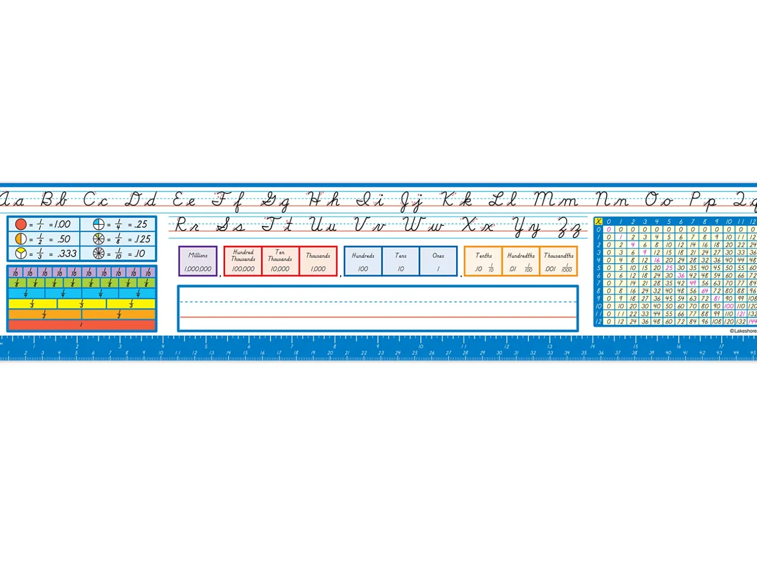 Lakeshore Modern Cursive Reference Nameplates - Gr. 3-5