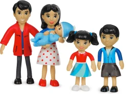 Lakeshore Pose & Play Dolls - Asian Family