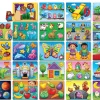 Lakeshore Preschool Puzzle Library with Rack
