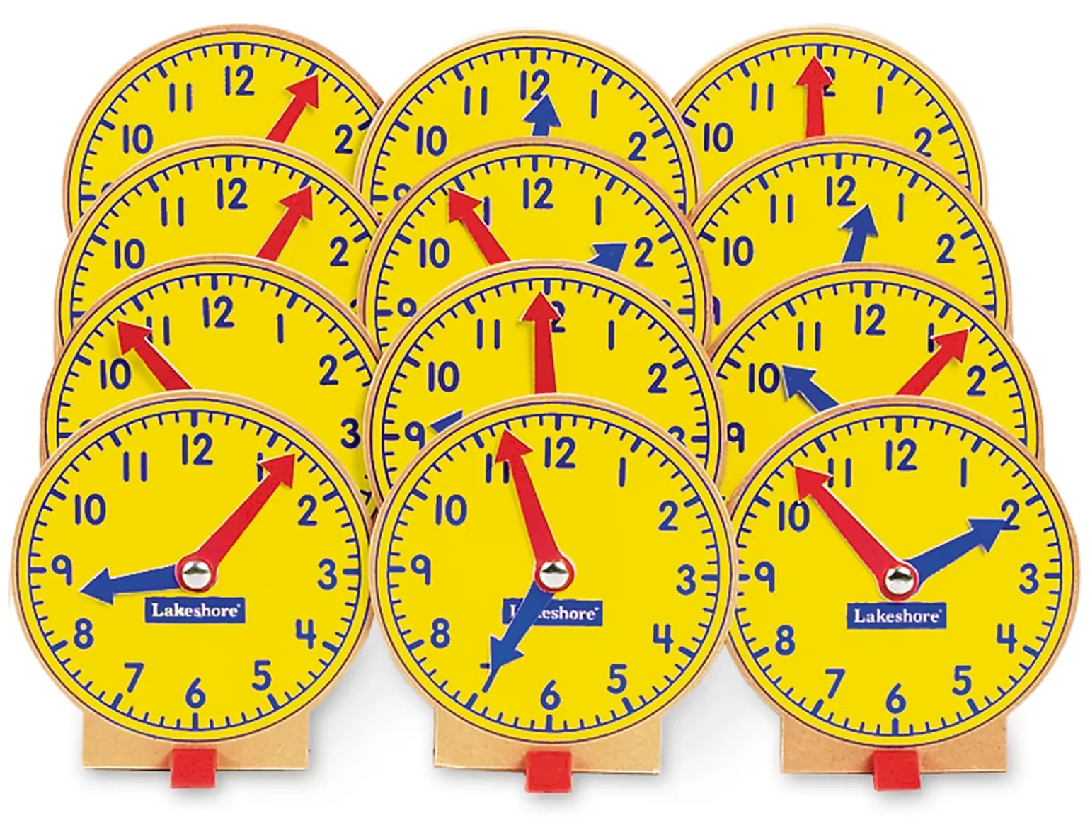 Lakeshore Student Clocks - Set of 12