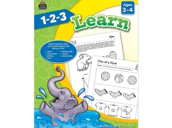 1-2-3 Learn Workbook - Preschool-Pre K