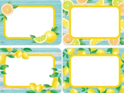 Lemon Zest Name Tags - Variety Pack