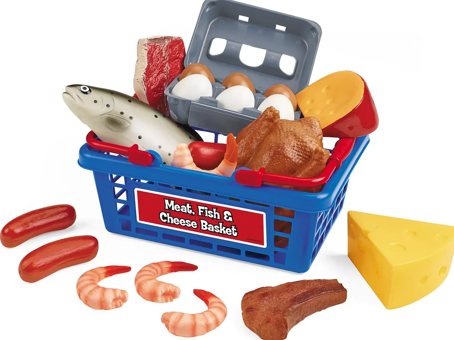 Let’s Go Shopping Meat, Fish & Cheese Basket