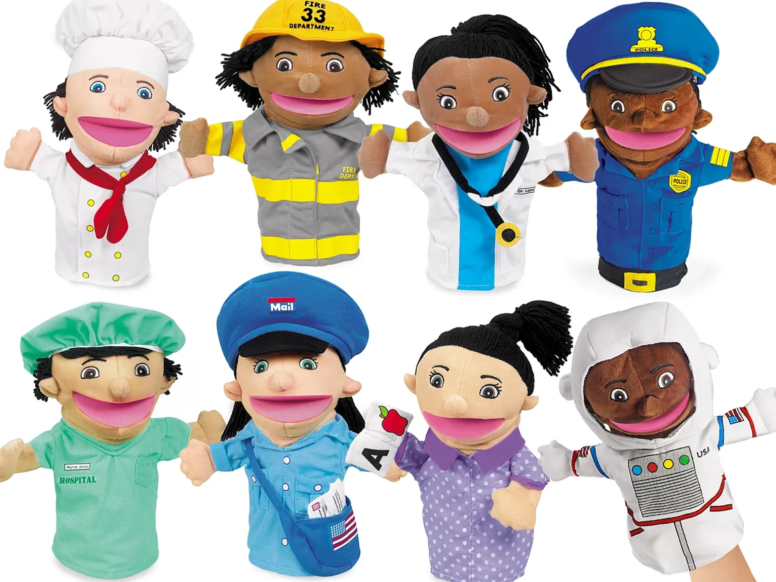 Let’s Talk! Community Helper Puppets - Complete Set