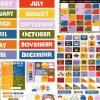 Lisa Congdon Calendar Bulletin Board Set