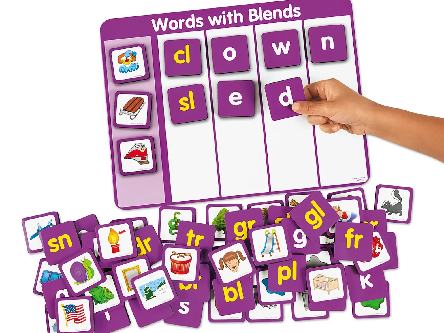 Magnetic Blends Word Building Board