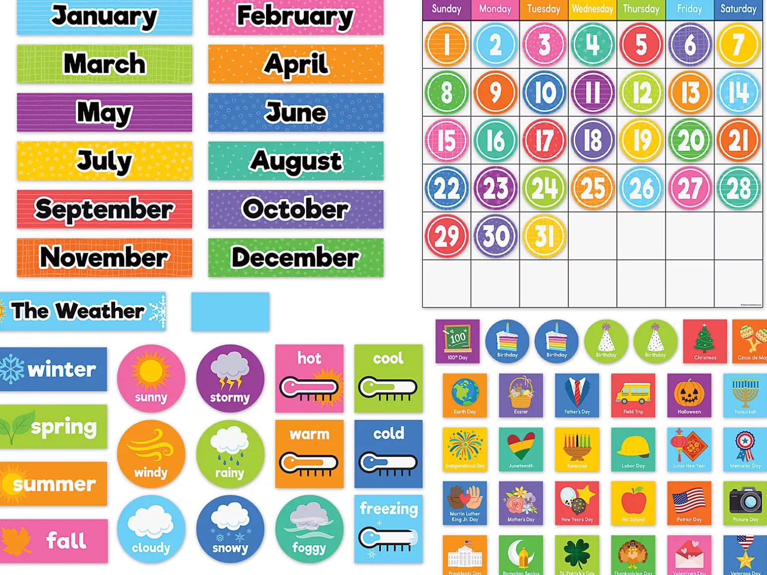 Magnetic Classroom Calendar
