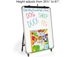 Magnetic Write & Wipe Adjustable Easel